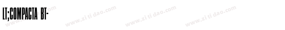lt;Compacta BT字体转换